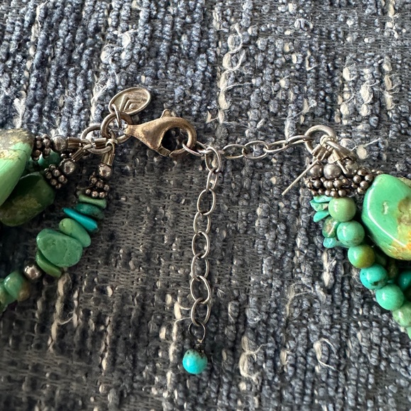 Silpada Turquoise and Sterling Silver 4 Strand Necklace - Picture 3 of 4
